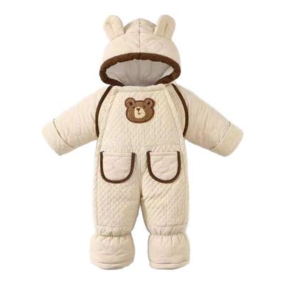 连体衣包脚秋冬宝宝满月保暖