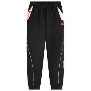 【2026新年红色拜年鞋服系列】安踏女童裤子加绒加厚保暖运动卫裤