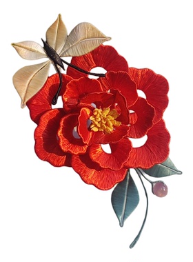 予婳缠花结婚汉服造型头饰发簪