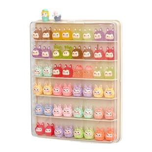 壁挂萌粒展示盒防尘手办展示柜挂墙盲盒收纳架亚克力小摆件陈列架