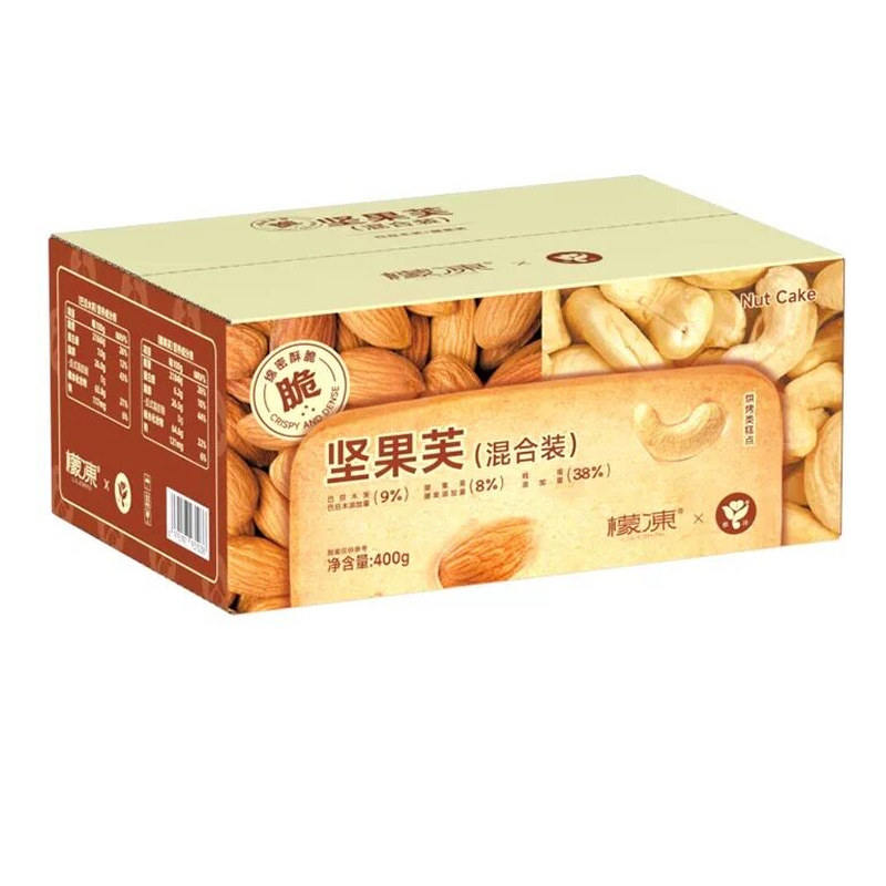 400g/箱 檬冻坚果芙脆饼香酥薄脆糕点零食小吃食品独立包装
