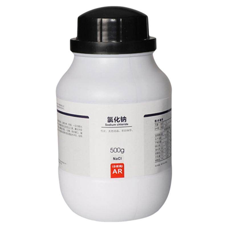 西陇化工原料氯化钠分析纯AR500g工业盐盐雾除雪细盐防冻试剂NaCl