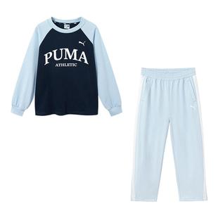 PUMA彪马长袖套装新款春秋季女两件套时尚休闲潮流搭配长裤运动服