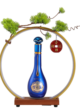 LED灯发光可旋转展示架高端白酒瓶底座酒座酒吧洋酒酱酒托架摆件