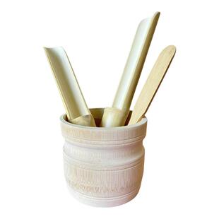 竹筒虾滑模具装盘容器火锅酒店专用创意盘子菜盘汆鱼丸肉定制刻字