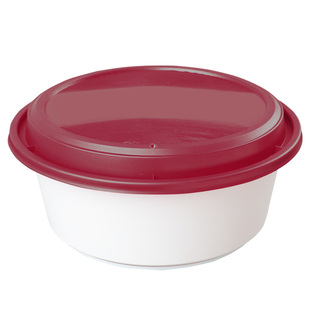 新款一次性打包盒圆形外卖麻辣烫汤粉冒菜拌面餐碗美食打包外卖盒