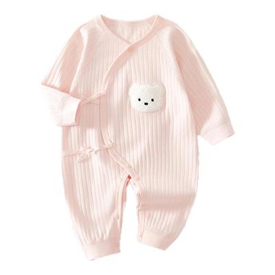 初生婴儿连体衣宝宝纯棉a类蝴蝶衣新生儿哈衣春秋款四季婴儿衣服