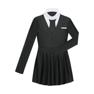 张天爱同款2026新款游泳衣女连体遮肚显瘦保守温泉绝美少女学生