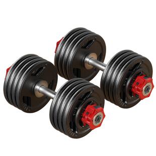 烤漆大重量金属纯铁哑铃家用健身器材可调节练臂肌一对男100公斤