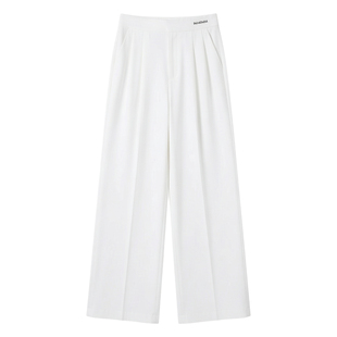 王心凌同款白色裤子垂感高级感夏季薄款女阔腿西装通勤风