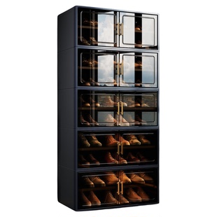 鞋柜2026新款家用门口室内收纳柜一体靠墙神器鞋盒多层塑料鞋架子