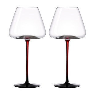 mumu轻奢高级感水晶红领结红酒杯子家用女士高颜值高脚杯礼盒套装