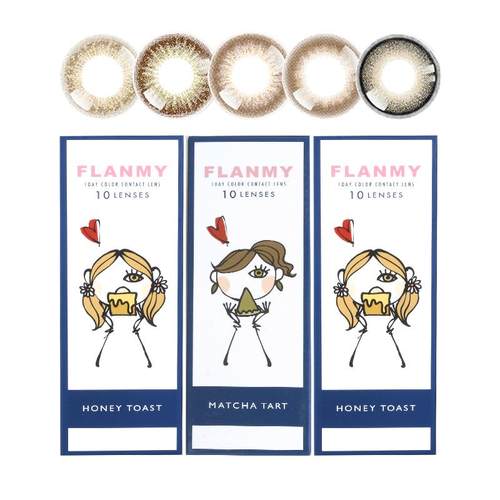 【自营】6盒Flanmy美瞳日抛隐形眼镜女10片狗狗眼大直径T-Garden