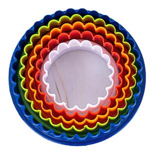 塑料圆形切模DIY烘焙工具蛋糕饼干压模翻糖蛋糕模具套装塑料心型