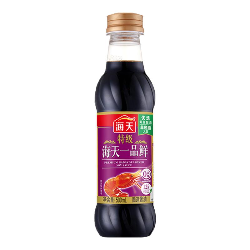 海天特级一品鲜酱油500ml酿酱油