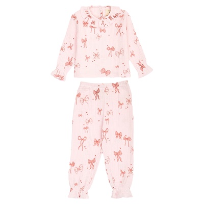 Little家现货 丹麦VACVAC SS26春夏儿童棉纱短袖短裤套装