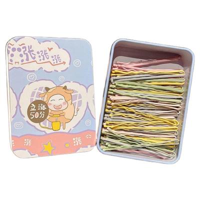 韩版糖果色刘海一字夹