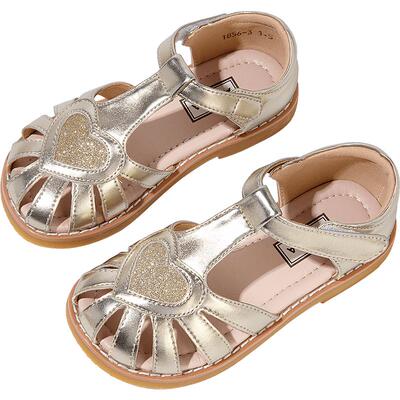 ARIACA艾芮苏女童公主凉鞋2025夏季新款宝宝软底儿童包头鞋小女孩