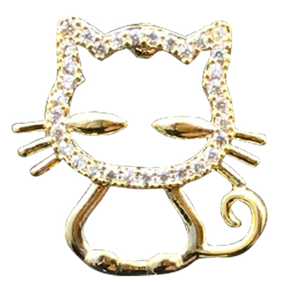 贝琳迷你小猫咪防走光扣胸针
