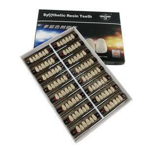 牙科口腔飞鹰多层色合成树脂牙前牙上6 前牙下6后牙上8 后牙下8