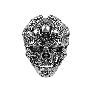 复古做旧星芒戒指男生潮流个性嘻哈风指环小众设计感食指戒新款