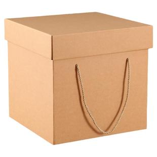 正方形礼品包装盒礼盒牛皮通用盒礼品盒礼物盒包装空盒牛皮纸纸盒