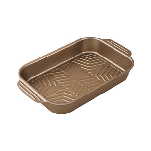 新款烤鱼盘长方形家用纯钛碳钢烤鱼专用烤盘托盘电磁炉燃气灶专用