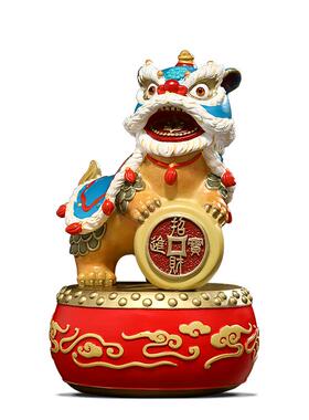 彩铜舞狮工艺品摆件招财开业礼品