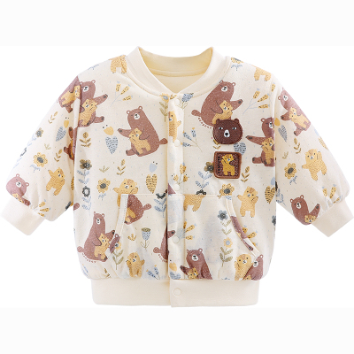 婴儿棉服外套冬款加厚开衫保暖