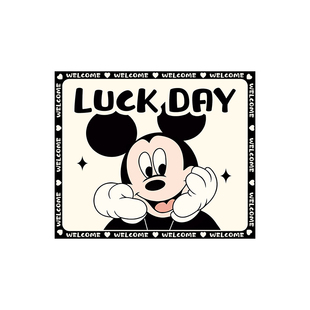 滚筒洗衣机盖垫吸水防晒硅藻泥冰箱盖布卡通米奇防尘罩床头柜垫子