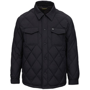 君羽辕辙羽绒服男衬衣短款秋冬新款防寒保暖白鹅绒服62039