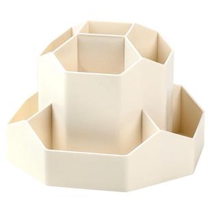 旋转笔筒大容量收纳盒办公室学生桌面文具笔桶轻奢旋转升级九格儿童男孩女孩多功能笔盒ins风书桌装马克笔