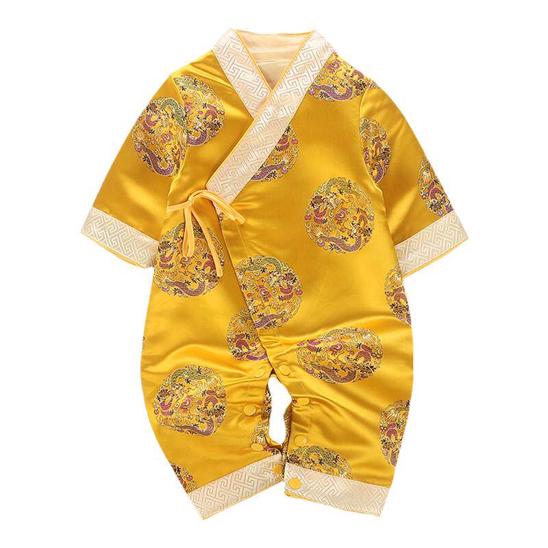 男女婴儿连体衣一周岁生日拜年服