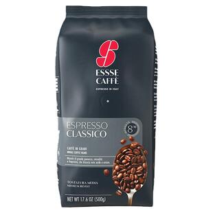 艾瑟ESSSE CAFFE意式经典咖啡豆500g意大利进口特浓烘焙拼配现磨