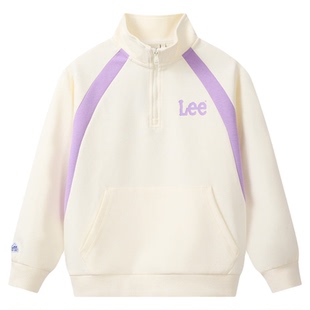 Lee kids儿童立领半开襟卫衣男童女童春秋季户外休闲运动潮流上衣