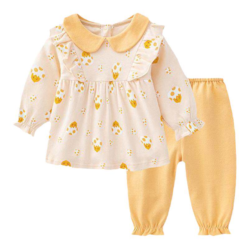 婴儿衣服分体套装纯棉家居服