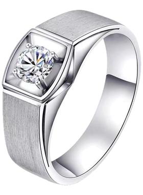 高级感银镀金四爪霸气男戒