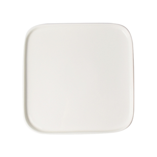 简约纯白色西餐盘牛排盘正方形陶瓷盘子创意家用菜盘平盘酒店餐具