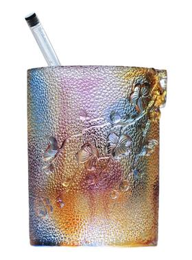 琉璃梅花笔筒商务送礼