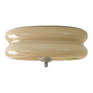 Lynn's立意 北欧简约吸顶灯 中古玻璃法式卧室过道书房阳台过道灯