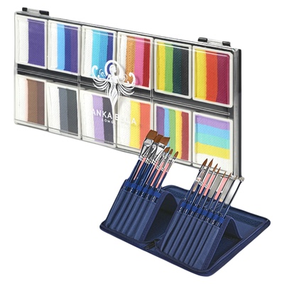 Anka Bella水洗颜料儿童画画工具套装彩绘美术专用多色系新手套餐
