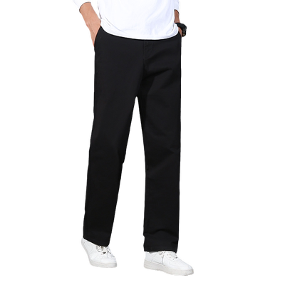 男士秋冬宽松直筒爸爸休闲裤纯棉