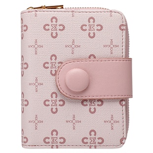 稻草人短款小钱包2026新款可爱撞色零钱包精致多卡位女款卡包正品