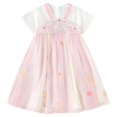 巴拉巴拉女童国风汉服襦裙夏季