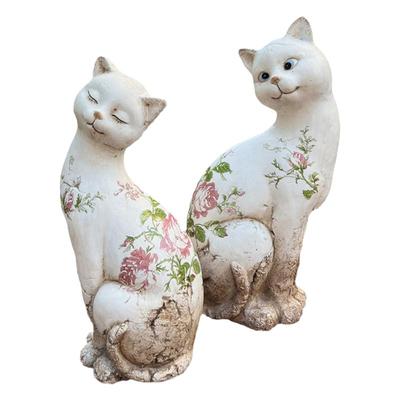 复古户外花园装饰猫咪卡通