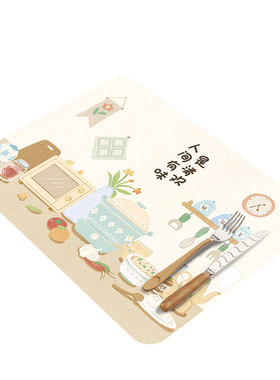 硅藻泥简约厨房免洗可擦控水垫