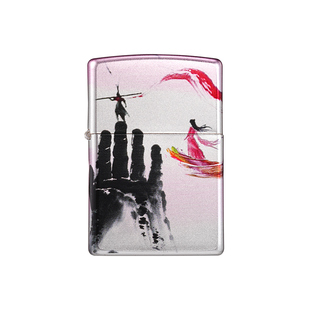 zippo打火机镀银一生所爱彩印意中人正品煤油防风浪漫礼物送男友