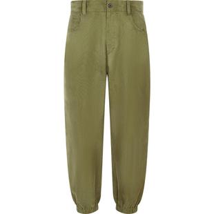 速写男装夏季新款休闲裤九分阔腿舒适抽绳时尚前卫潮流束脚弯刀裤