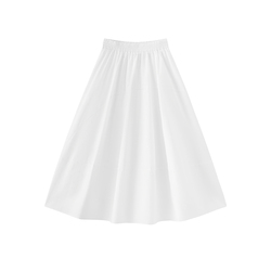 森马高腰分割肌理纯色半身裙女