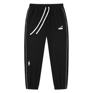 维动宝可梦联名运动长裤男束脚秋冬美式训练卫裤宽松篮球裤直筒灰